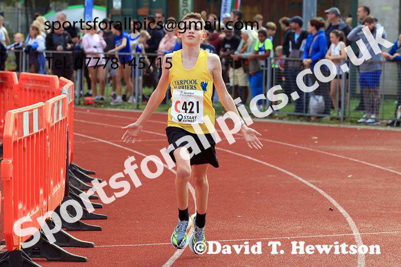 Boys Under-13s, 2024 Northern Mens 6 and Womens 4 and Youngsters Relays, Stanley Park, Blackpool.  Photo: David T. Hewitson/Sports for All Pics